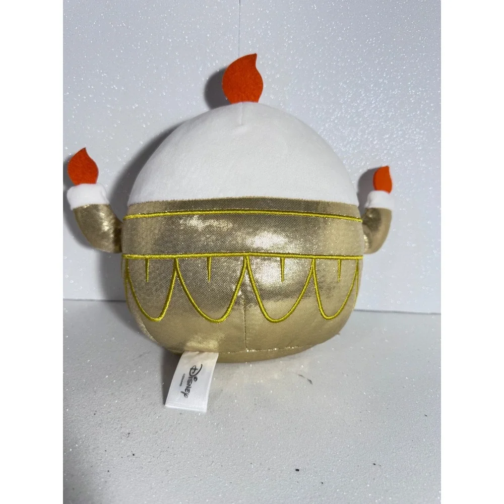 Squishmallows Disney Beauty and the Beast Lumiere 10 Inch Gold Plush Kellytoy